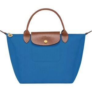 Longchamp Small Le Pliage Canvas Top Handle Bag.